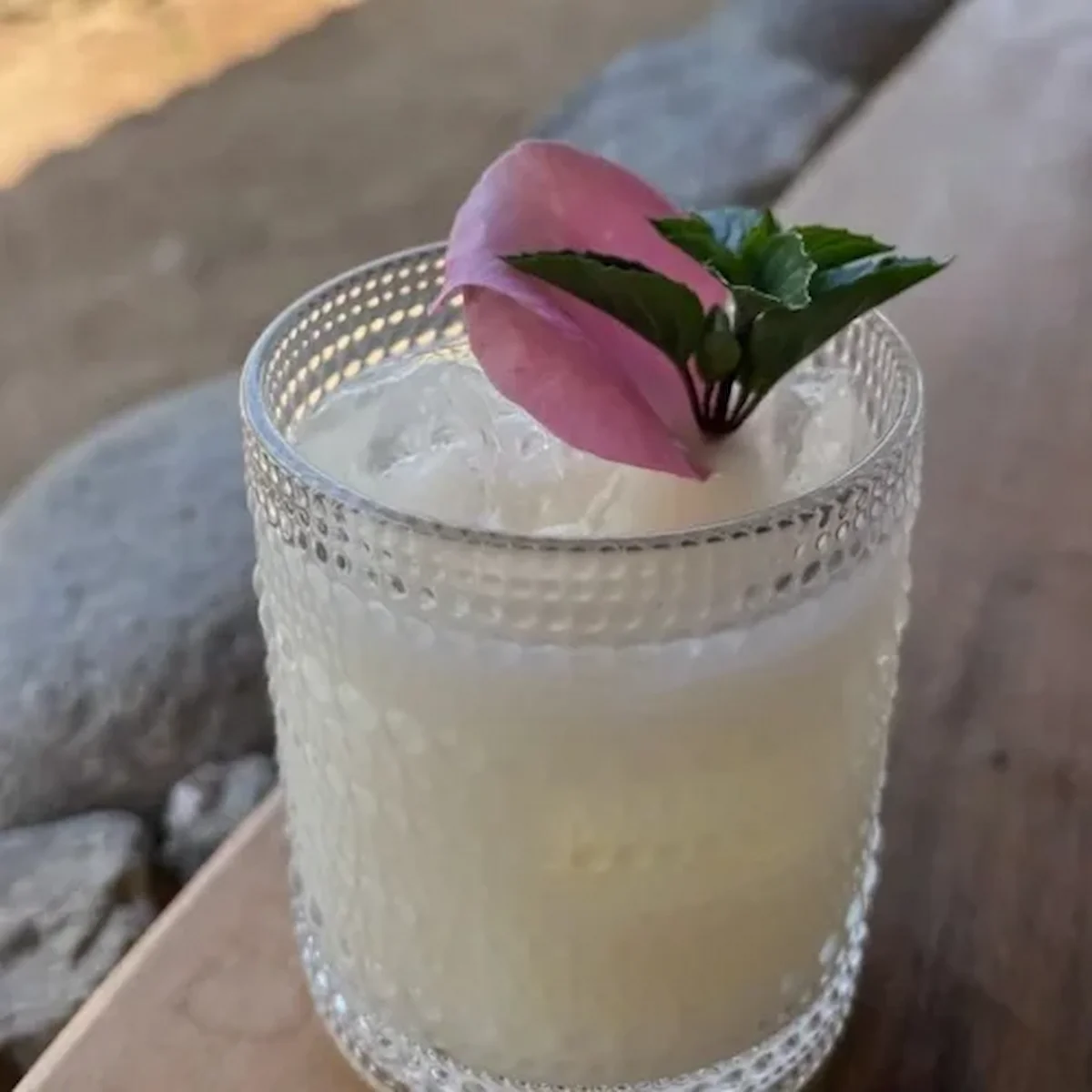 Guava Margarita made with Cachasol at the farm distillery in Sayulita